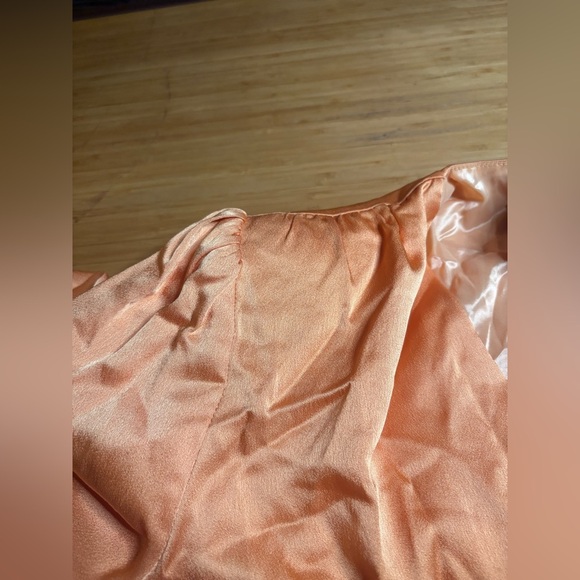 GUC Violante Nessi- Vibrant Orange Long Sleeve Dress. Size US 0 - Picture 11 of 13